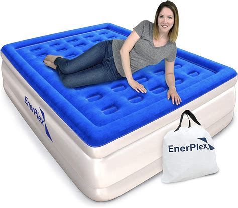 EnerPlex Premium Dual Pump Luxury Queen Size Air Mattress Airbed with ...