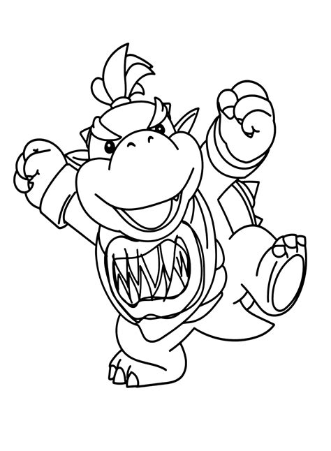 Bowser Jr In Ship Free Coloring Pages Coloriage Bowser | The Best Porn Website