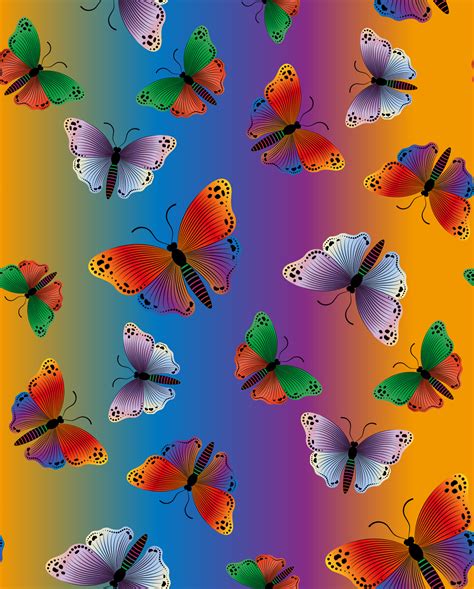 Seamless Pattern with colorful butterflies. Butterfly Suitable for ...