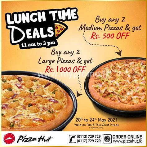 Lunch Time Deals from Pizza Hut!