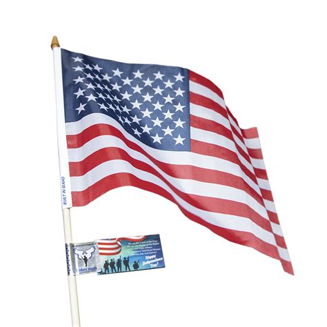 Fabric American Flags With Business Cards