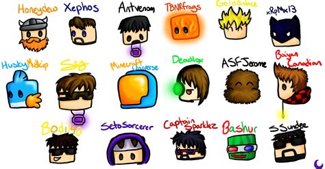 Famous Minecraft Players Skins