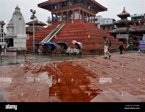 Hanuman-dhoka Durbar Square after rain Stock Photo - Alamy