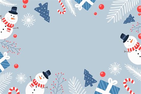 Free Vector | Hand drawn winter background