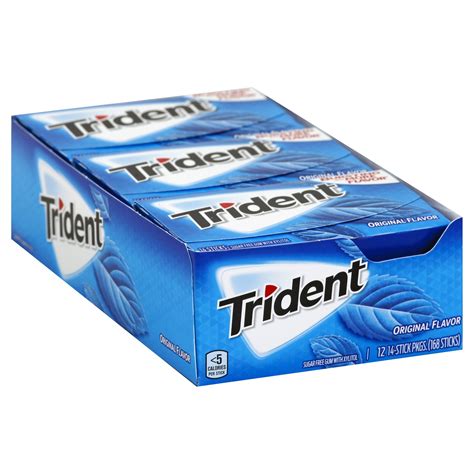 Trident Original Flavor Sugar Free Gum With Xylitol 12-14 Ct Packs 14 ct | Shipt