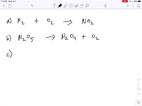 Write an unbalanced equation to represent each of…