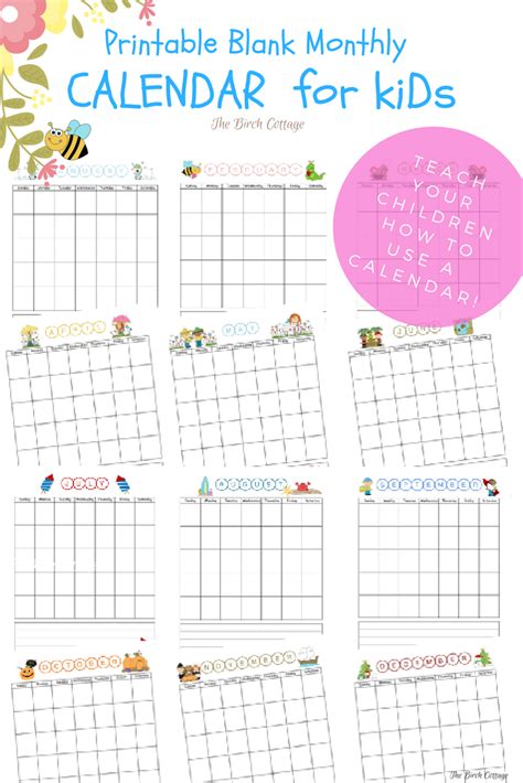 free printable calendar for kids editable undated my joy filled life - printable calendar for ...