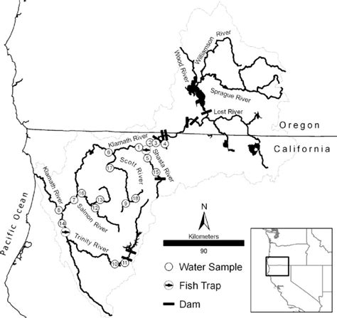 Map Of Klamath River Dams