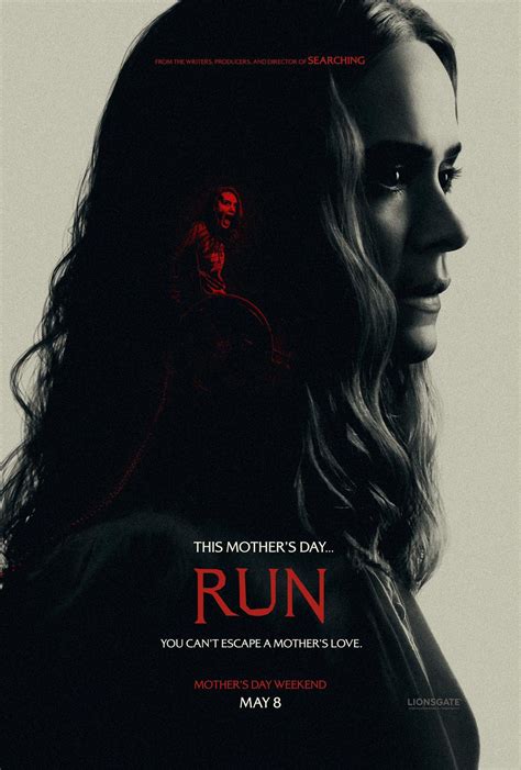 New Poster for Mystery-Thriller 'Run' - Starring Sarah Paulson - A home ...