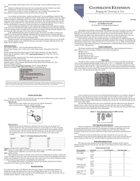 Designing A Landscape Drip Irrigation System | PDF | Irrigation | Environmental Design