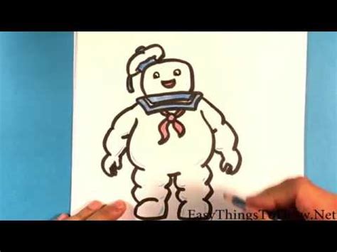 How to Draw Ghostbuster - Stay Puft Marshmallow Man - YouTube