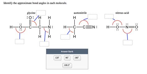 Solved Identify the approximate bond angles in each molecule | Chegg.com