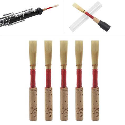 5pcs/set Bulrush Oboe Reed Soft Mouthpiece Orchestral Medium Wind Instrument Part Accessories ...