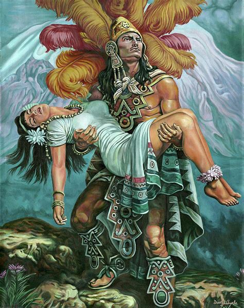 Aztec Warrior Art - Carinewbi