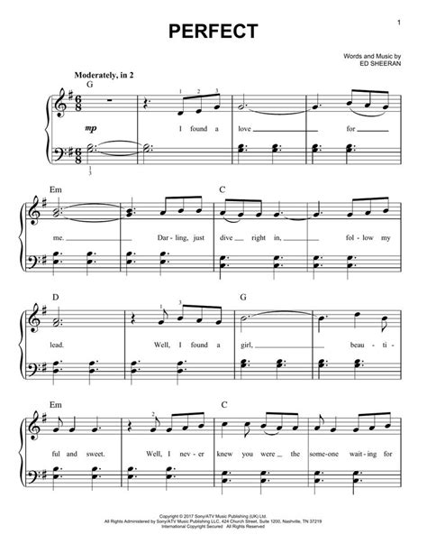 Search results for: 'ed-sheeran-perfect-easy-piano' | Violin sheet ...