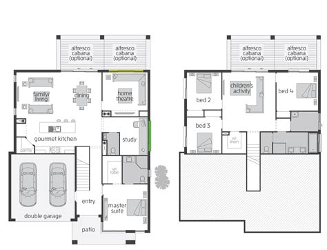 The Horizon Split Level floor plan by McDonald Jones. #mcdonaldjones #floorplan #splitlevel ...