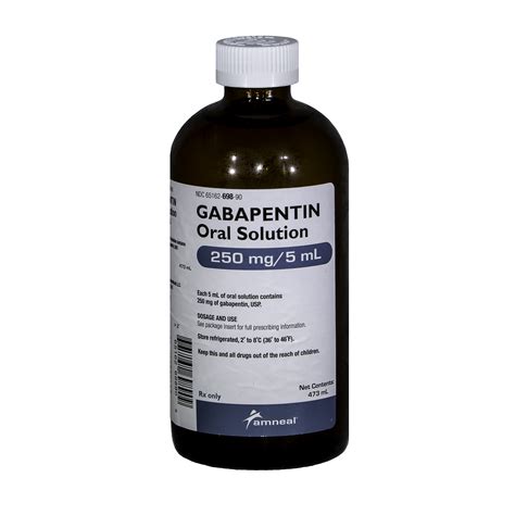 Gabapentin Solution 250mg/5mL 473mL (NO XYLITOL) | ubicaciondepersonas ...