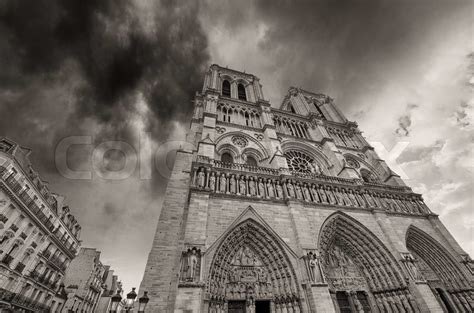 Paris. Beautiful view of Notre Dame Cathedral | Stock image | Colourbox