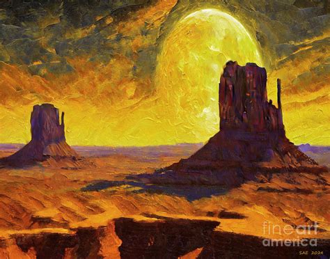 Monument Valley at Sunset Digital Art by Sherry Epley - Fine Art America