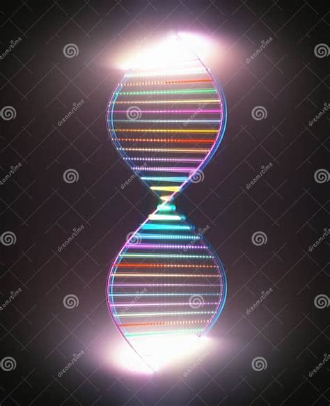 DNA Genetic Code Colorful stock illustration. Illustration of biology ...