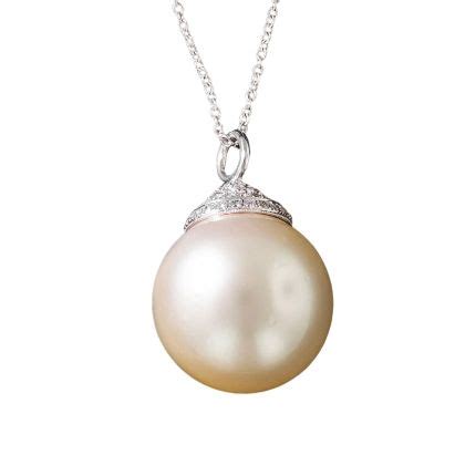 Large South Sea Pearl And Diamond Pendant