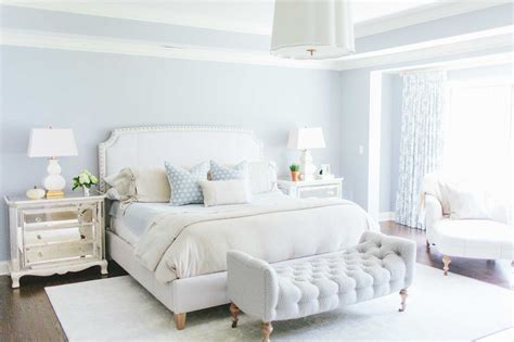 Russell Residence | Blue master bedroom, Feminine bedroom, Light blue ...