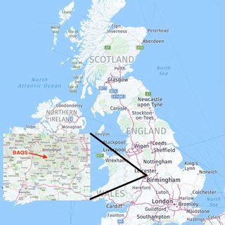 Map of the location of the Birmingham Air Quality Supersite (BAQS) in... | Download Scientific ...