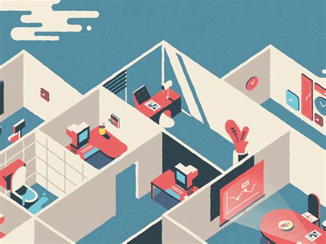 Office Space? | Isometric design, Space illustration, Motion design