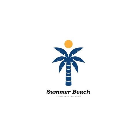 Premium Vector | Summer beach logo vector illustration