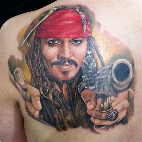 13 Captain Jack Sparrow Tattoos | Jack sparrow tattoos, Captain jack sparrow, Movie tattoo