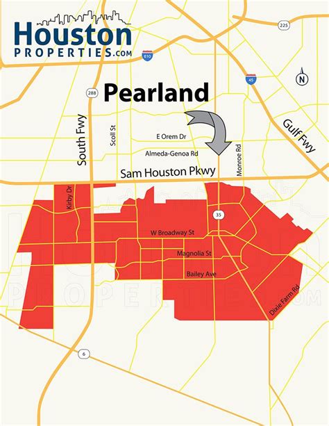 Map Of Pearland Texas | Draw A Topographic Map