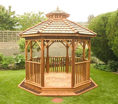 14 Cedar Wood Gazebo Designs - Octagon, Rectangle, Hexagon and ...