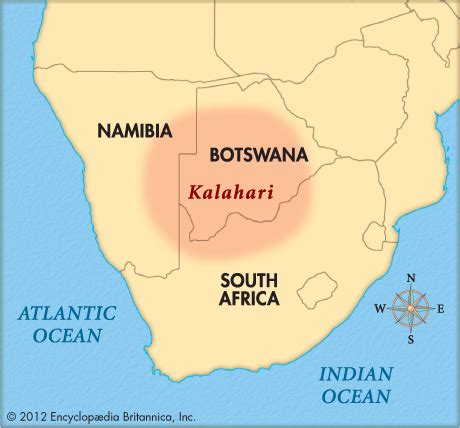 Kalahari Desert On A Map Of Africa - Winter Olympics Closing Ceremony 2024