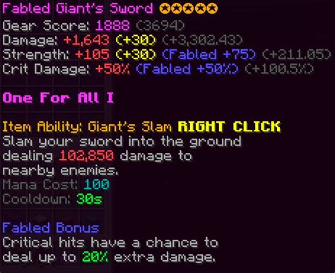 HYPIXEL SKYBLOCK GIANT'S SWORD, 遊戲機, 遊戲機遊戲 - Carousell