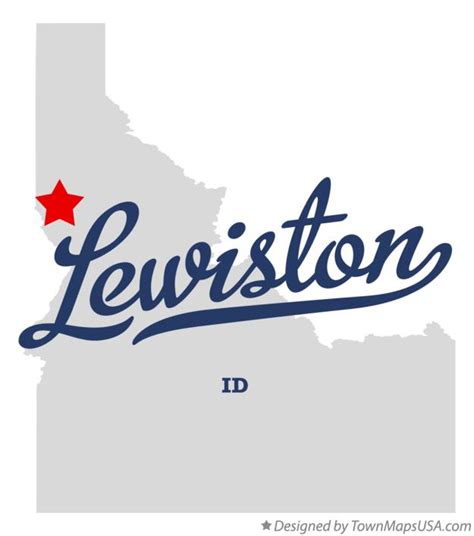 Map of Lewiston, ID, Idaho