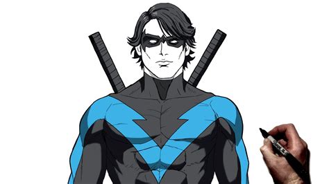 How To Draw Nightwing | Step By Step | DC - YouTube