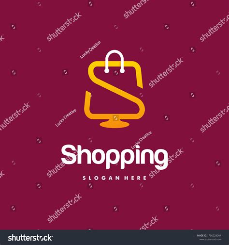 Online Shop Logo Designs Template Computer Stock Vector (Royalty Free ...