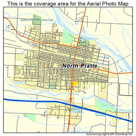 Aerial Photography Map of North Platte, NE Nebraska