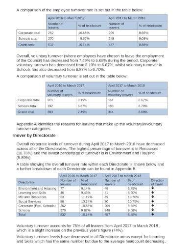 5+ Employee Turnover Report Templates in PDF