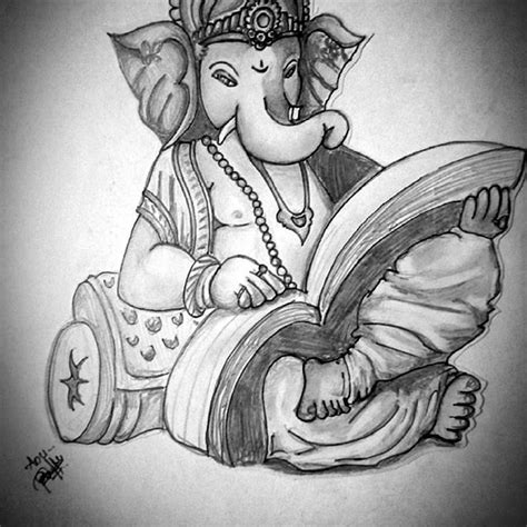 Details 72+ cute ganpati bappa sketch latest - seven.edu.vn