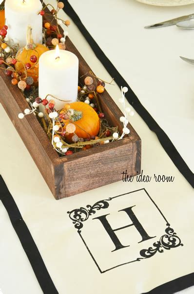 Monogrammed Table Runner - The Idea Room