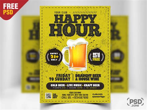 Today’s special freebie is Happy Hour Flyer PSD Template. The Happy Hour Flyer PSD Template is ...