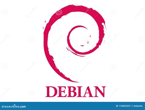 Debian operating system editorial photography. Illustration of vector - 118453337