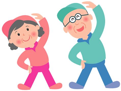 Old Couple is Exercising clipart. Free download transparent .PNG | Creazilla