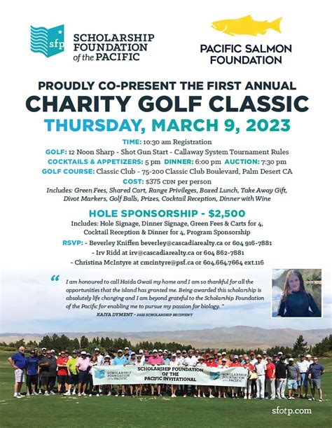 2023 Charity Golf Classic — Scholarship Foundation of the Pacific