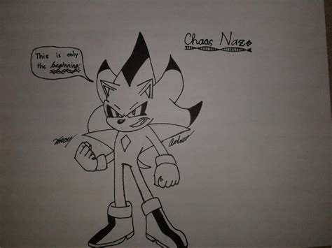 Chaos Nazo *Black and White* by SonicAndrew on DeviantArt