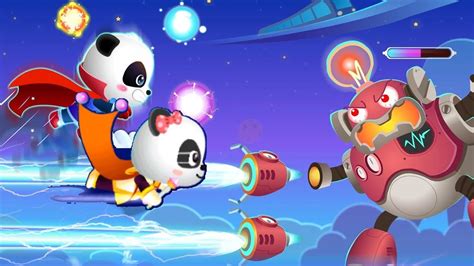 Fun Little Baby Panda's Hero Battle Game - Gameplay Walkthrough - By Babybus Games - YouTube