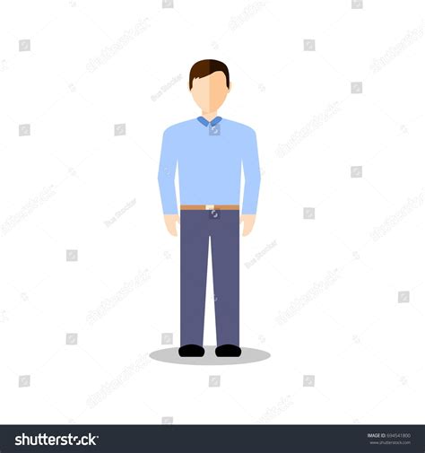 One Man Flat Cartoon Vector Design Stock Vector (Royalty Free) 694541800 | Shutterstock