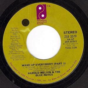 HAROLD MELVIN AND THE BLUENOTES - Wake Up Everybody (Part 1 & 2) (VG- 45 rpm) - Amazon.com Music