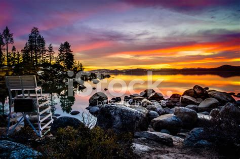 Lake Tahoe Sunset Stock Photo | Royalty-Free | FreeImages